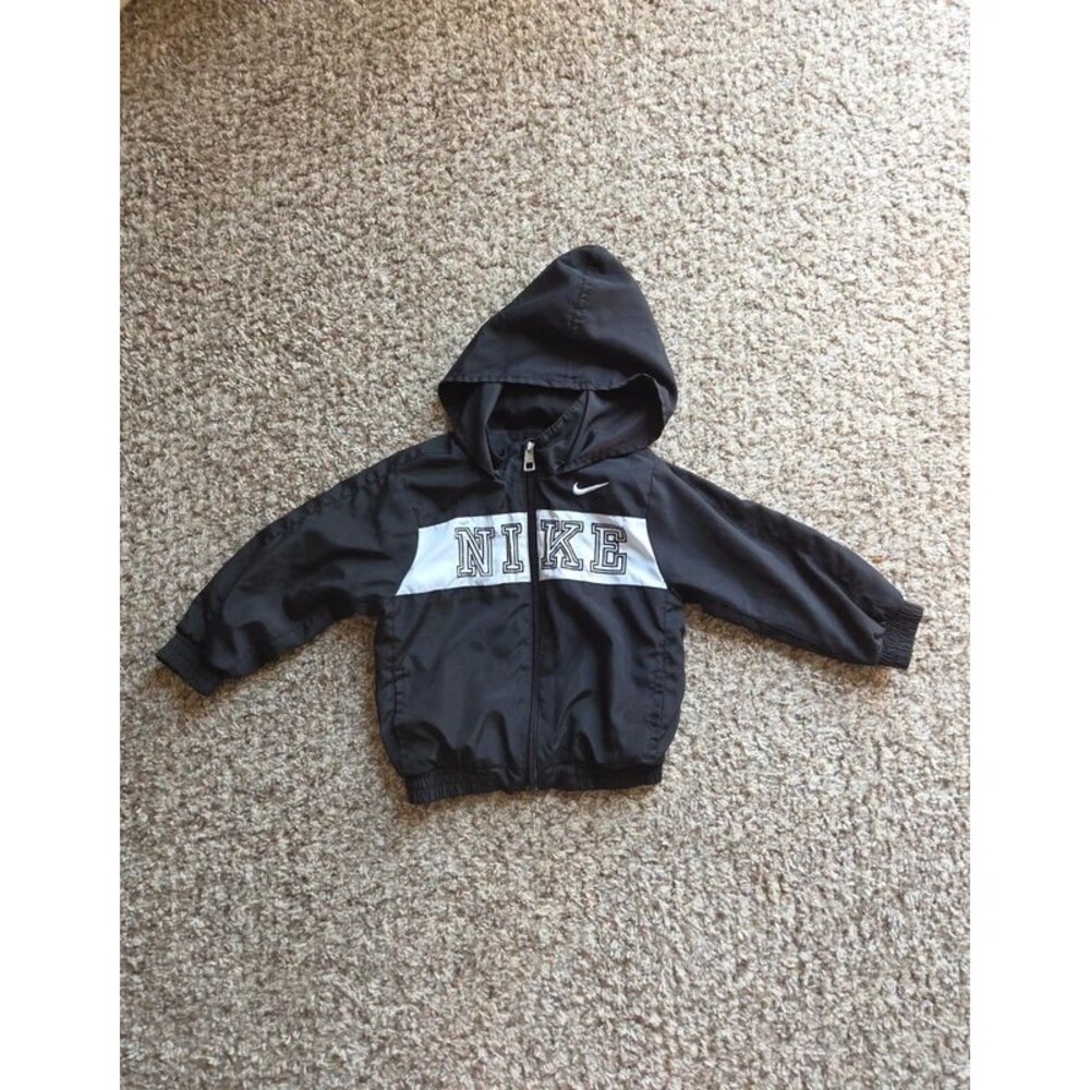 Nike black windbreaker jacket